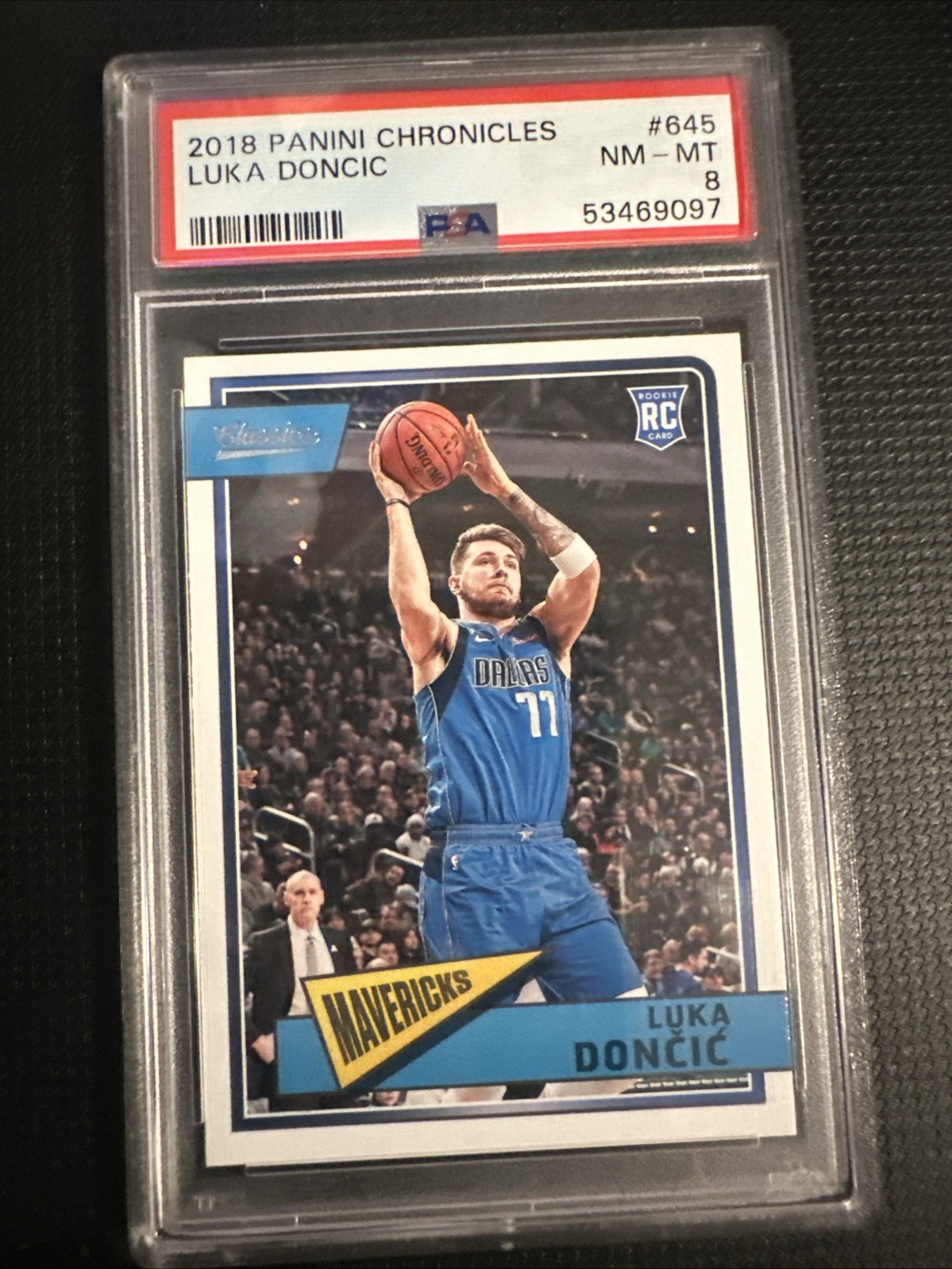 2018-19 Chronicles Classics Luka Doncic RC Rookie #645 ~ PSA Graded 8 NM