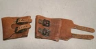 Vintage WW2 Original Leather Boot Buckle Straps US Military 2 Lot