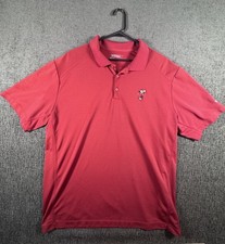 Nike Golf Walt Disney World Shirt Dri-Fit Men Burgundy Polo Mickey Mouse XXL