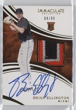 2016 Panini Immaculate Rookie 4/99 Brian Ellington #101 Patch Auto 10ea