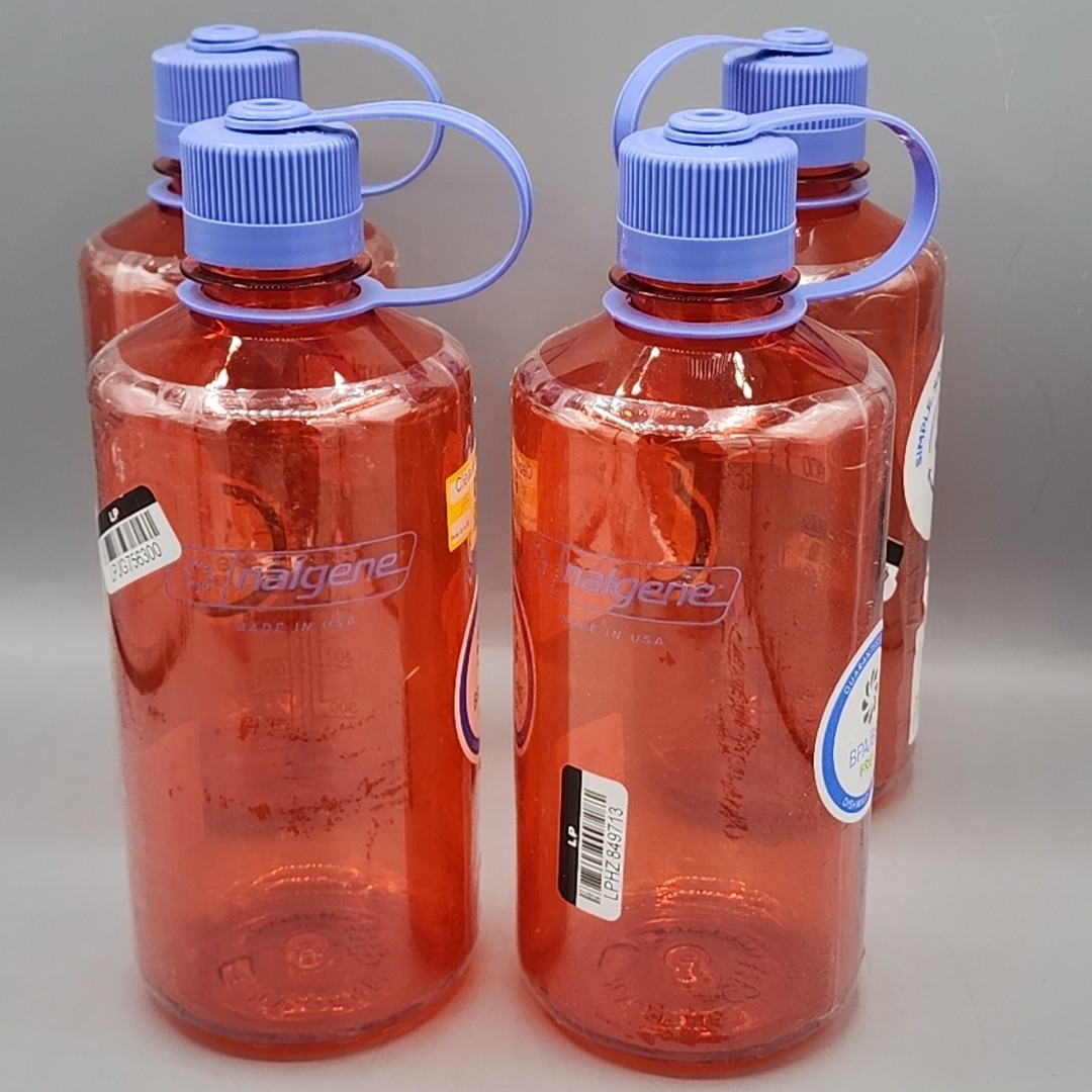 32 Oz Narrow Mouth Red Bpa-free Usa Made New