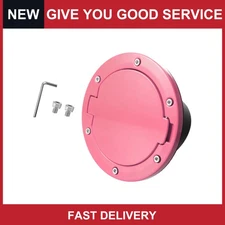 Pack of 1 For Jeep Wrangler 2007-2017 Pink Gas Fuel Tank Cap Cover Locking Cover