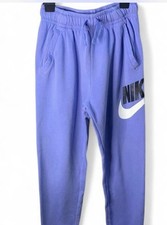 Nike Standard Fit Boy s Blue Jogger Pants XL Cotton Blend Pockets Drawstring