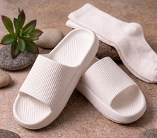 Non-Slip EVA Shower Slippers Waterproof Quick Dry Bathroom Slides Men Women