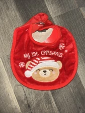 KIDS MY FIRST CHRISTMAS BIB KEEP THEM TIDY NEW