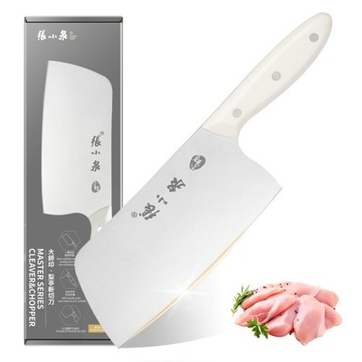 Chinese Meat Cleaver 7.3 , Heavy Duty Chopper Knife 40Cr13 Stainless Steel fo...