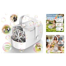 High Output Automatic Bubble Blower 320ml Capacity Perfect for Kids Parties