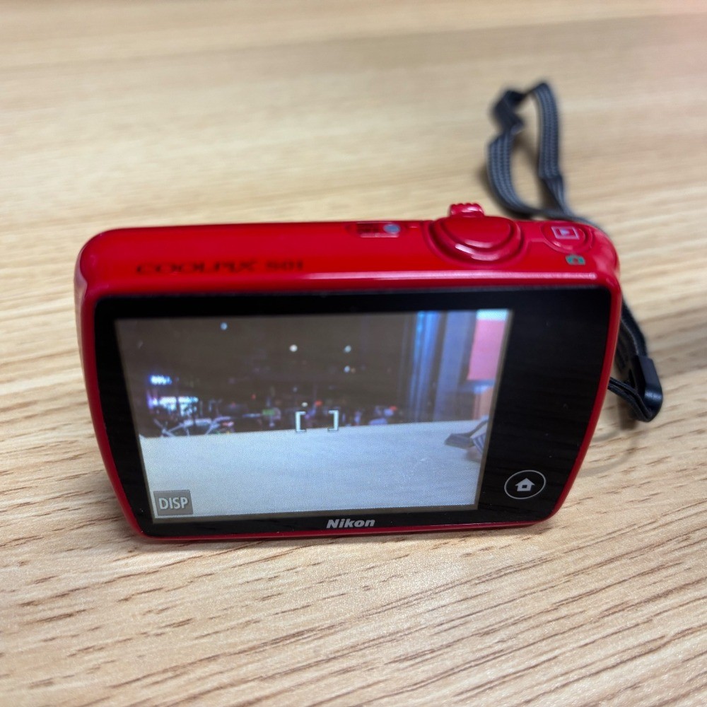 Nikon Coolpix S01 Digital Camera 10.1MP 3x Optical Zoom Red-Eye
