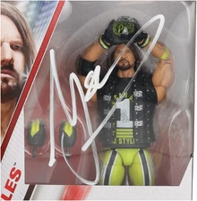 AJ Styles WWE Autographed Mattel Elite Greatest Hits #4 Action Figure