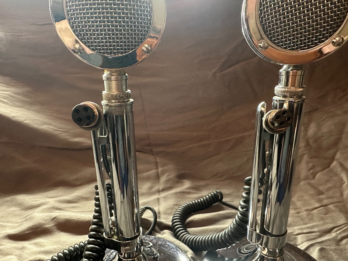 ASTATIC Silver Eagle D-104 with ETS Stand Microphone PAIR | eBay