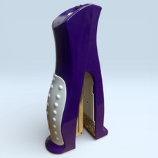 Purple Vertical Grip Stapler 6  Stand-Up Desk Stapler With Staples New