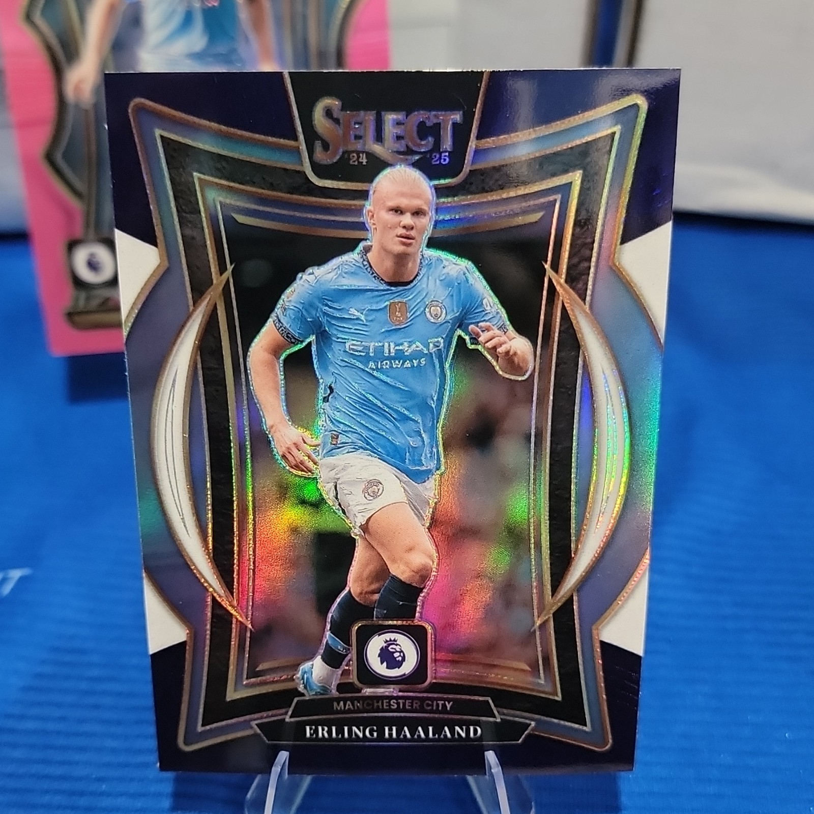 Panini 2024-25 Select Premier League Man City Prizm 5-Card Lot Haaland view 4