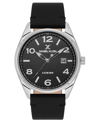 Daniel Klein Men's Watch DK113666-2 Genuine Leather Strap Sport Casual New