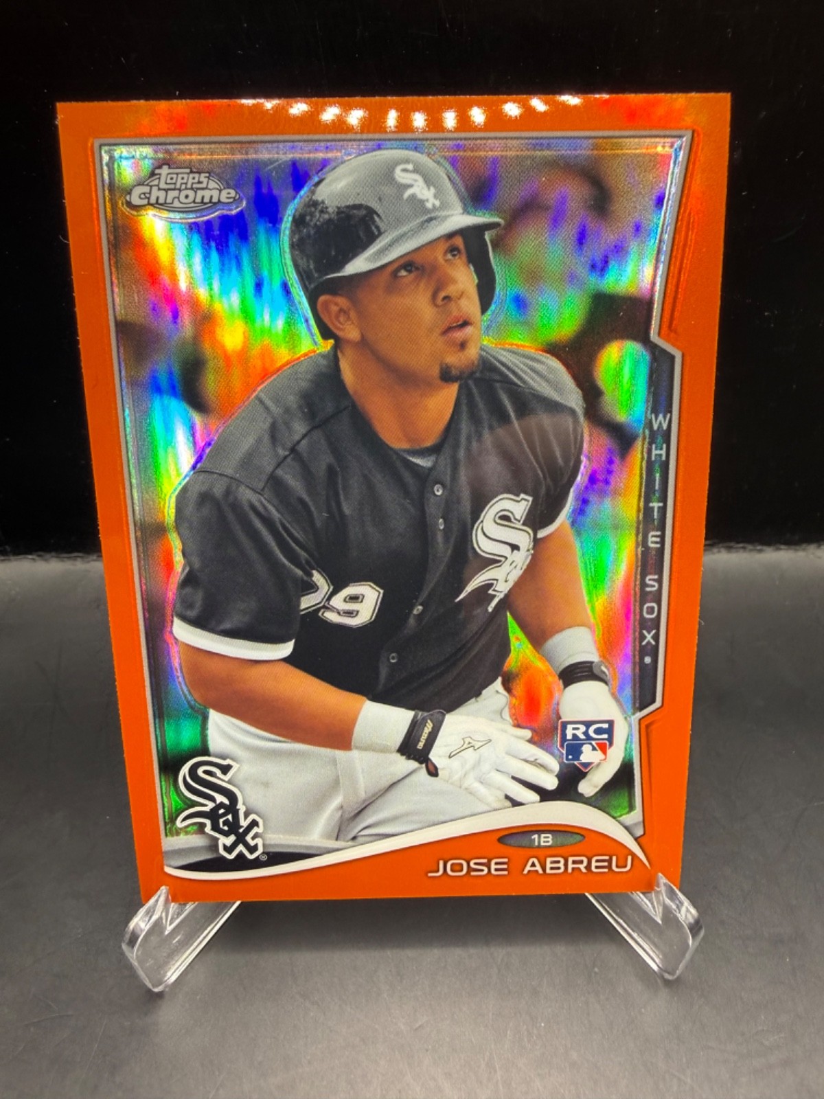 2014 Topps Chrome Jose Abreu Orange Rookie Refractor (RC) #199