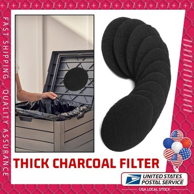 10 Pieces Activated Carbon Filters Compost Bin Filters - Extra Thick Indoor Comp