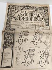 Alte Zeitung Le Journal des Brodeuses 1950 Stickerei Vintage Motive Nr. 662