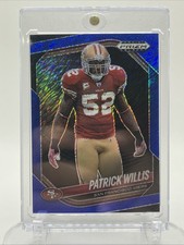 2025 Panini Prizm Black - Patrick Willis #131 Blue Shimmer Prizm /35