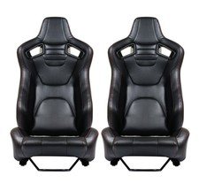 2 Pcs Universal Racing Seats With Sliders Bucket Seats For Chevrolet Cars 2 Pcs Universal Racing Seats With Sliders Bucket Seats For Chevrolet Cars
