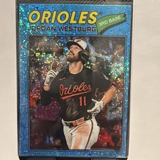 2026 Topps Heritage - Jordan Westburg #184 Chrome Light Blue Sparkle Refractor