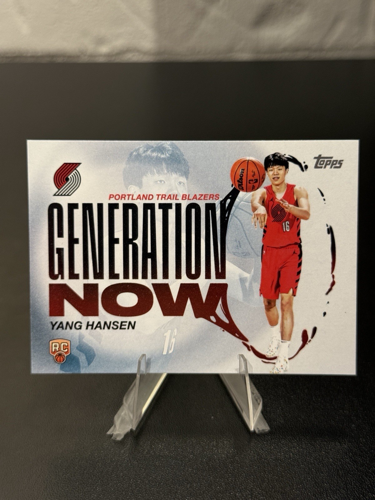 2025-26 Topps Rookie RC Generation Now Yang Hansen Trail Blazers #GN-16