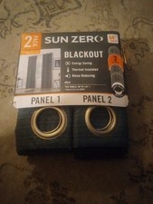 Thermal Insulated Grommet Curtain Panel Pair Drapes Home Decor 2Pack Navy40"X84"