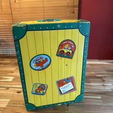 Vintage 1984 Tara Toy Corp Doll Travel Steamer Trunk 17" x 12.5" x 8.5" 11500