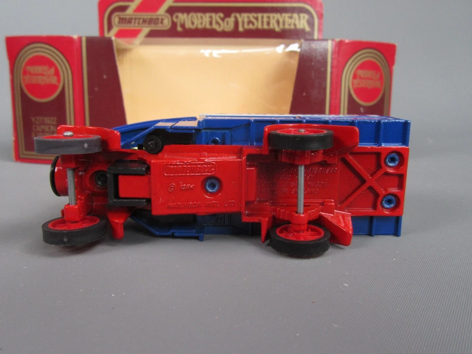 C991 Matchbox Y-27 Foden Lastwagen Dampflok 1922 Pickfords Blau IN Ovp Vintage - Bild 3 von 4