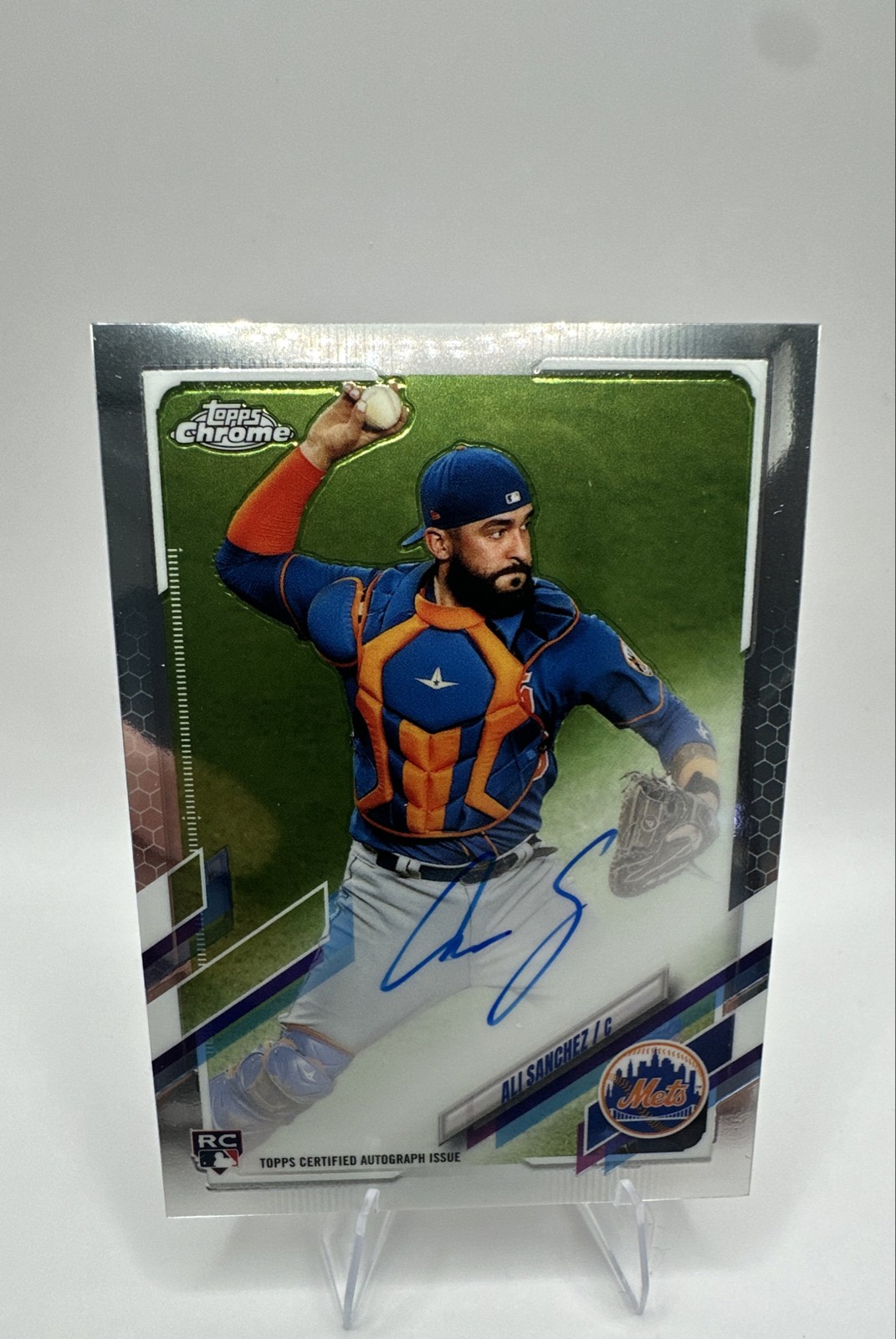 2021 Topps Chrome - Rookie Autographs Ali Sanchez #RA-ALS (AU, RC)