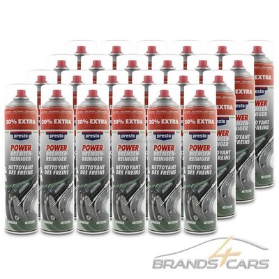 24x 600ml PRESTO POWER BREMSEN REINIGER REINIGUNG ENTFETTER SPRAY DOSE 51398121