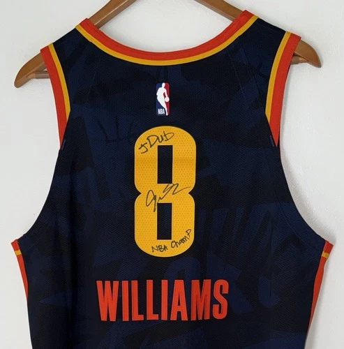 Jalen Williams Thunder Signed "Jdub NBA Champ" Nike ADV Authentic Jersey BAS LOA