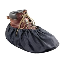 New Pro Shoe Covers Large Black Contractor Heavy Duty Reuseable and Washable