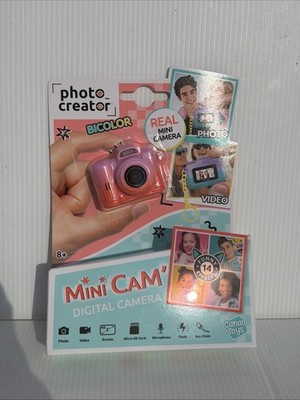 Photo Creator Real Mini Camera BICOLOR  Neon Pink And Red/Orange Photo & Video