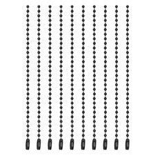 Ball Bead Chains, 4.7 Inch, Black  120 Pcs , Dog Tag Chain Keychain
