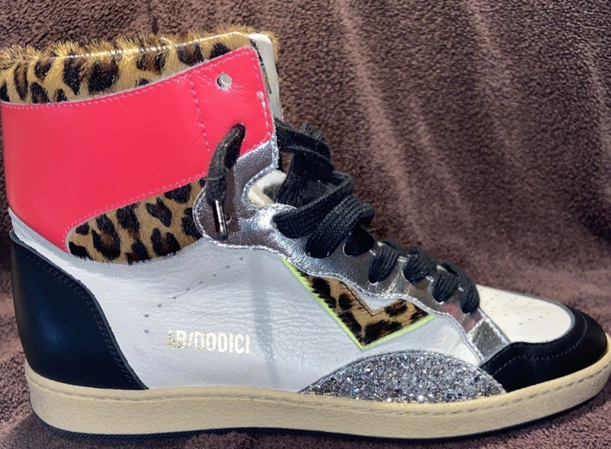 Zapatillas Mujer Quattro Bara Dodici 4B12 Talla EU 37 US 6.5 Animal Print Brillo