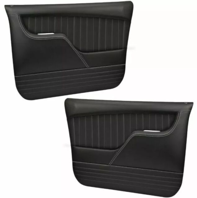 6772 Chevy GMC C10 TMI Custom Door Panels Black With White Stitching (in Stock) for sale online
