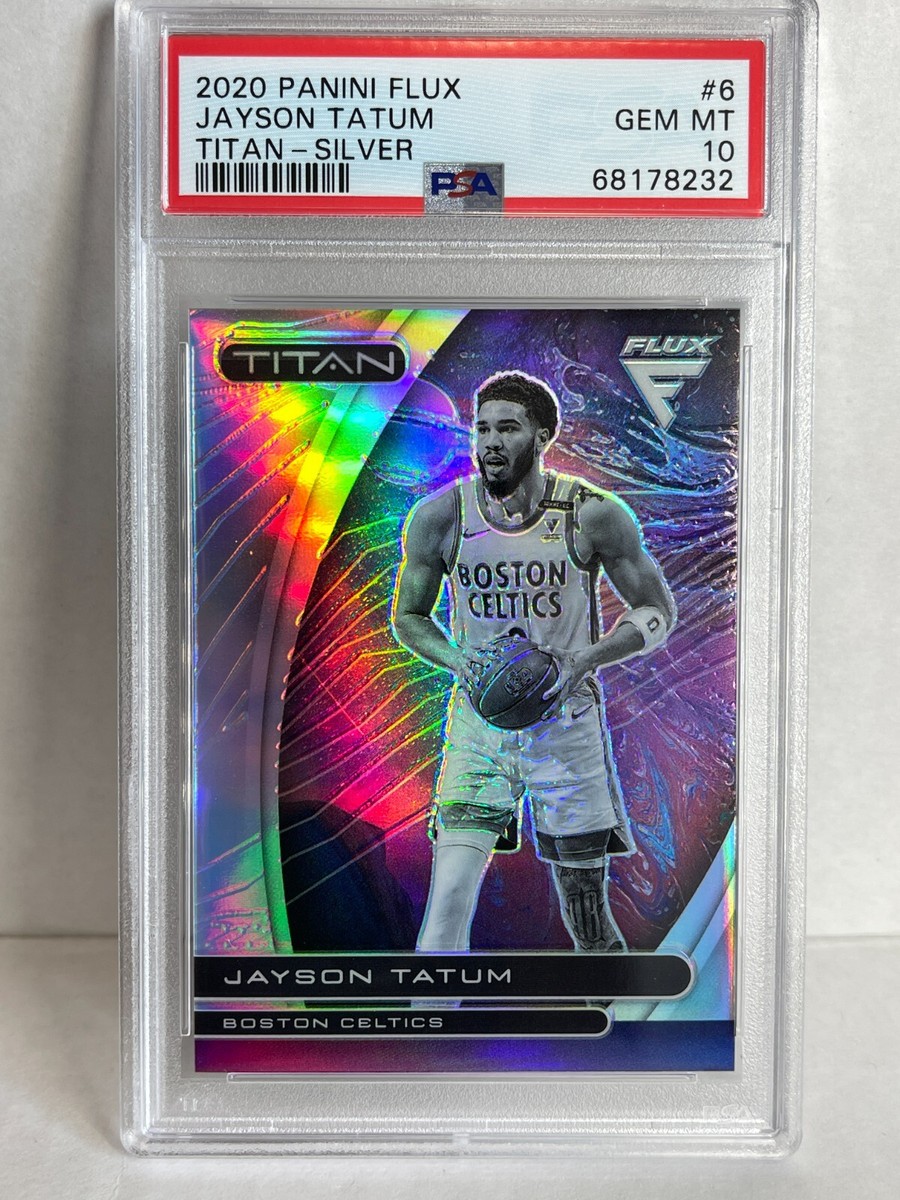 2020 PANINI Flux Titan Jason Tatum SILVER Prizm CELTICS PSA 10 POP