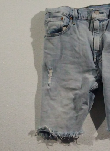 Pantalones cortos de jean Levi Strauss & CO Holy para hombre, azul, talla 36 - Imagen 4 de 6