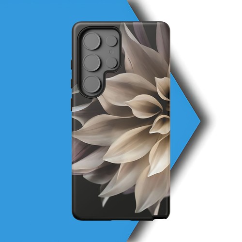 Tough Case For iPhone, Samsung Galaxy, Pixel, Cream Dahlia Flower Print - 第 149/223 張圖片