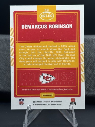 2016 Optic Demarcus Robinson Memorabilia Pink DRT-DR - Picture 2 of 2