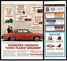 1963 AMERICAN MOTORS RAMBLER $2,000,000 Dealer Promo Coupon Giveaway Original AD