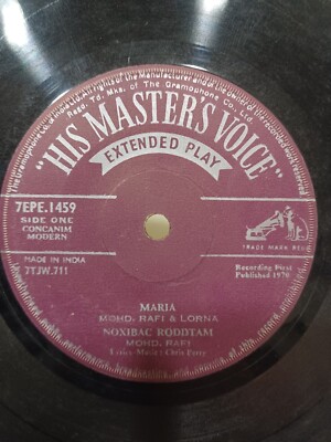Mohd Rafi Lorna Chris Perry Concanim Folk/Modern Ultra Rare EP 45 VG+