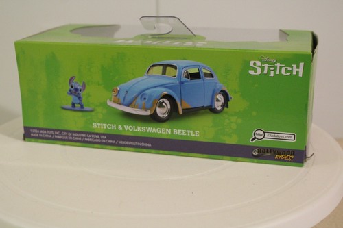 Jada Disney Stitch - Stitch & Volkswagen Beetle - 1:32s Sealed Box - Picture 2 of 4