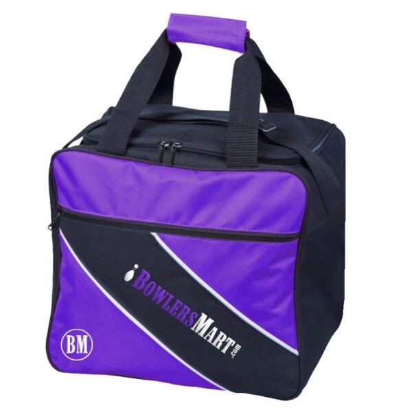 BowlersMart Essential Ball Single Tote Purple Bowling Bag