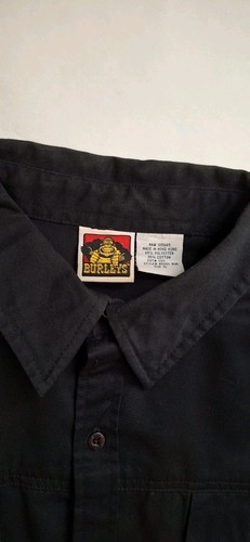 Element Burleys XL Long Sleeve Button Up Shirt Black Used Skateboard Work - Picture 3 of 8