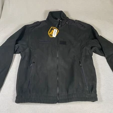 BAF NATO Mountain Fleece Jacket ECWCS 500 Cold Weather Full Zip Black Large