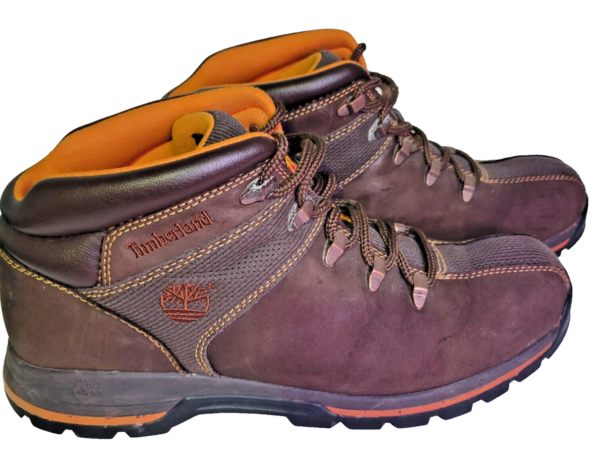Timberland Hiker Leather Hiking Boots Brown Mens Size 12 M 