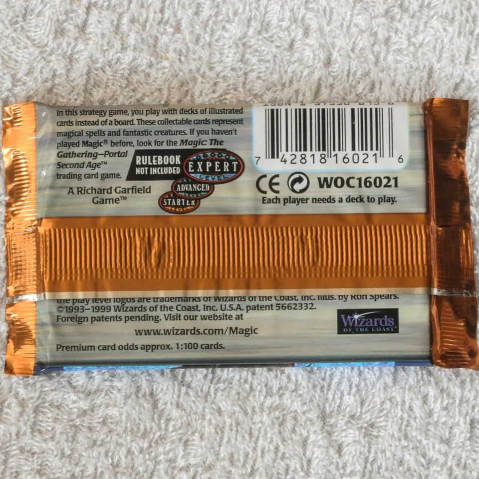 MTG URZA'S LEGACY Sealed Booster Pack from Box - Magic - Urza's Saga Block   - Image 2 of 2