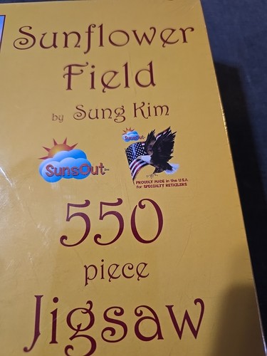 Sunsout Sunflower Field 550 Piece Jigsaw Puzzle Flower Fram Brand New Sealed Usa - Picture 6 of 8