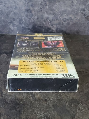 Elvira Mistress of the Dark vhs 1994 Collector's Edition New Factory Sealed OOP - Picture 5 of 9