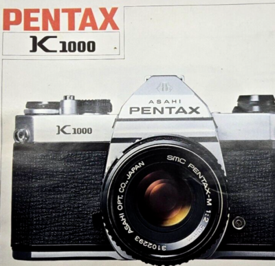 Asahi Pentax K1000 35mm Film Camera (User Manual Only) (A27) | eBay